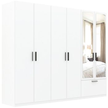 Šatníková skriňa LITA so zrkadlom 6D1S