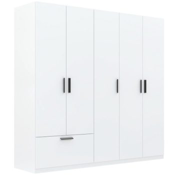Šatníková skriňa LITA biela 225 cm
