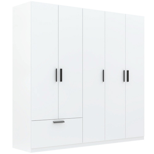 Šatníková skriňa LITA biela 225 cm