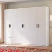 Veľká šatníková skriňa LITA biela 270 cm