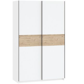 Šatníková skriňa BERNO 120 cm biela