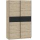 Wardrobe BERNO 150 cm oak and white