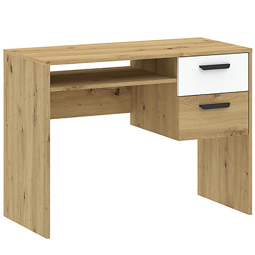 Písací stôl BASIC TWO 100 cm dub/biela