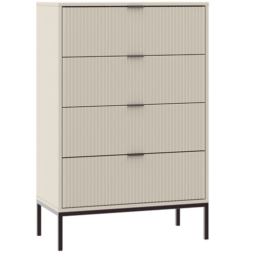 Chest of Drawers 4-Drawer 76 cm Cashmere ONTARIO