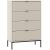 Chest of Drawers 4-Drawer 76 cm Cashmere ONTARIO