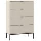 Chest of Drawers 4-Drawer 76 cm Cashmere ONTARIO