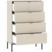 Chest of Drawers 4-Drawer 76 cm Cashmere ONTARIO