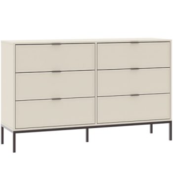 Chest of drawers DECO beige 150 cm 8 drawers