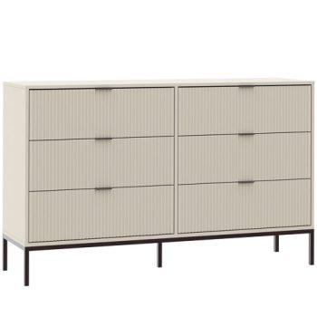 Chest of Drawers 6-Drawer 150 cm Cashmere ONTARIO