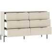 Chest of Drawers 6-Drawer 150 cm Cashmere ONTARIO