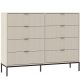 Chest of Drawers 8-Drawer 150 cm Cashmere ONTARIO