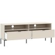 Desk white with sonoma oak drawer 100x59 cm