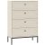 Chest of drawers with 4 doors and 4 drawers in sonoma oak/white finish - XXL Luna