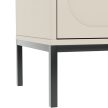 Chest of drawers with 4 doors and 4 drawers in sonoma oak/white finish - XXL Luna