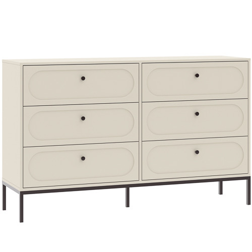 Chest of drawers with 4 drawers and 1 door in artisan oak finish - Moderno C-5