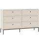 Chest of drawers with 4 drawers and 1 door in artisan oak finish - Moderno C-5