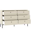 Chest of drawers with 4 drawers and 1 door in artisan oak finish - Moderno C-5