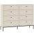 Chest of drawers with 4 drawers in sonoma oak/white finish - Markos