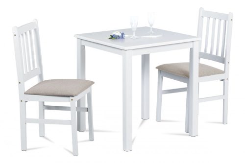 CLASSIC DINING ROOM SET IN WHITE JAGUAR 