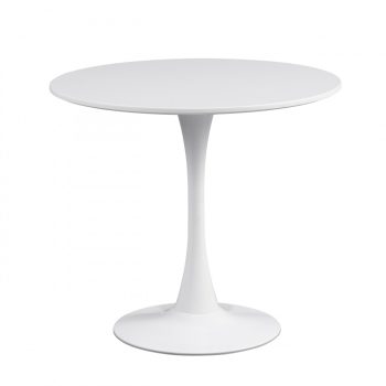 Jesolo Modern Kerek Étkezőasztal Fehér Színben