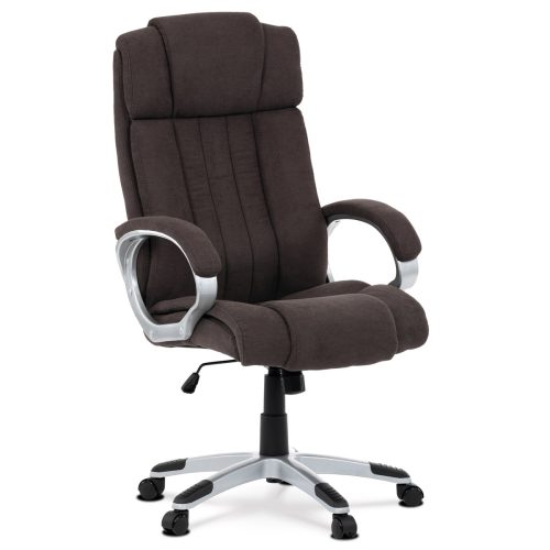 Office swivel chair in brown with fabric upholstery KA-L632