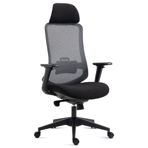 KA-V322 Modern Office Swivel Chair Black with 4D Arm and Swivel Mechanism