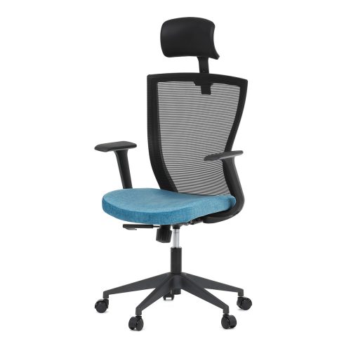 Blue Office Swivel Chair with Swivel Mechanism. Load capacity: 135 kg. KA-V328