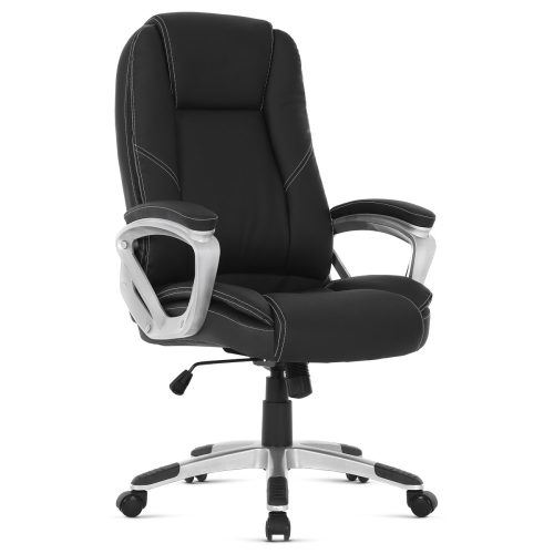 Modern Office Swivel Chair Black Leatherette Upholstered KA-Y282 