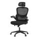 Office swivel chair in Black with breathable mesh. KA-Y336