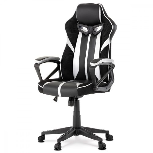 Gamer Office Swivel Chair, Black-Silver Colour, with Swivel Mechanism KA-Y341 