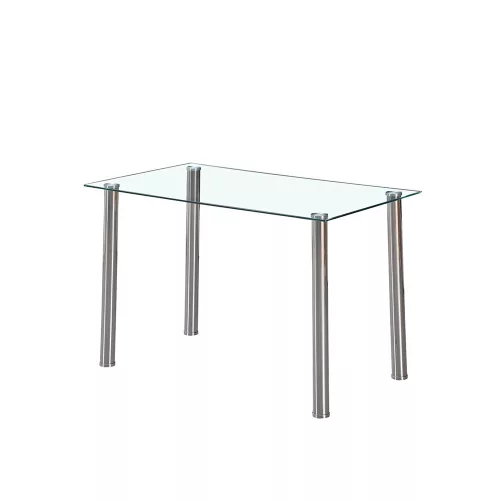 Berna 120 cm szögletes üveg étkezőasztal