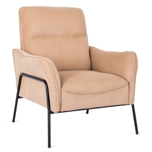 Beige Lounge Armchair ALBERTO