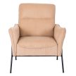 Beige Lounge Armchair ALBERTO