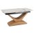 Ceramic extendable dining table Alicante 160-200 cm white marble and oak