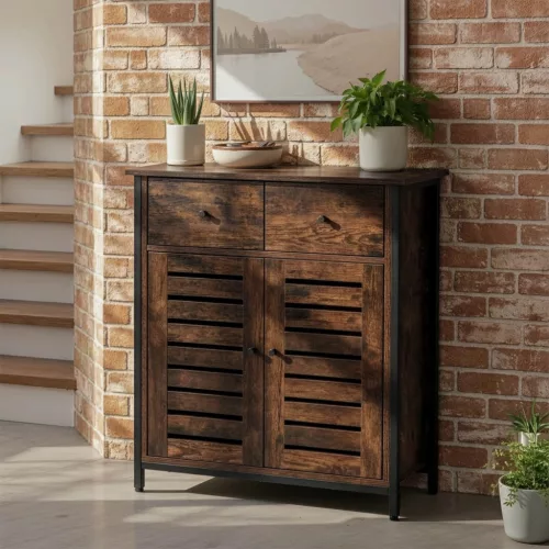 Shoe cabinet AMAYA 70 cm rustic oak
