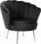 Fotel fekete színben, velúr kárpittal. ANGEL