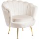 Fotel krém színben, velúr kárpittal. ANGEL