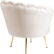 Fotel krém színben, velúr kárpittal. ANGEL