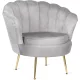 Fotel szürke színben, velúr kárpittal. ANGEL