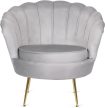 Fotel szürke színben, velúr kárpittal. ANGEL