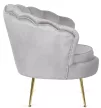 Fotel szürke színben, velúr kárpittal. ANGEL