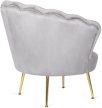 Fotel szürke színben, velúr kárpittal. ANGEL