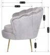 Fotel szürke színben, velúr kárpittal. ANGEL
