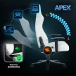 Gaming forgószék fehér színben APEX
