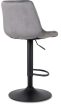 ARCOS Set of 2 Bar Stools Grey Velvet