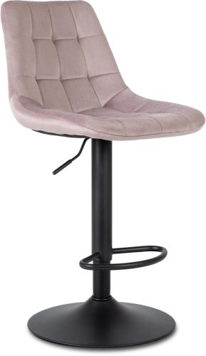Set of 2 bar stools ARCOS pink velvet