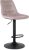Set of 2 bar stools ARCOS pink velvet