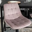 Set of 2 bar stools ARCOS pink velvet