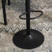 Set of 2 bar stools ARCOS pink velvet