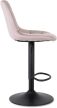 Set of 2 bar stools ARCOS pink velvet